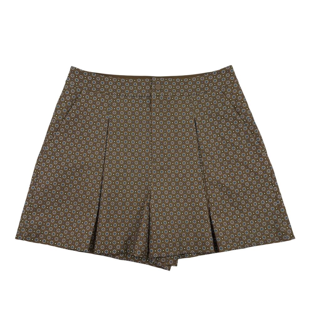 RLX Ralph Lauren Performance Stretch Wide Leg Pleated Shorts Golf Outdoors Sz M